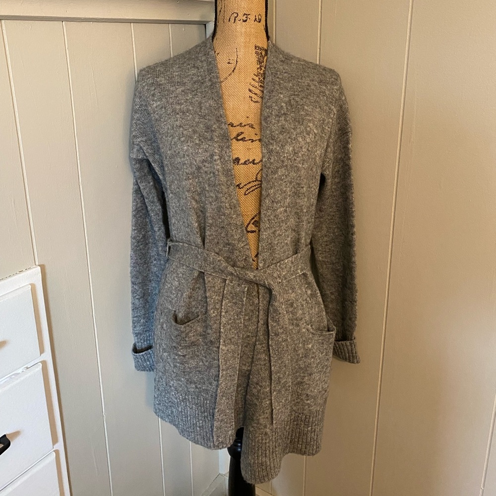 Loft Longline Wrap Cardigan Sweater